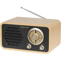 Krüger&Matz KM00828 Radio analogique portable AM/FM, rétro, marron