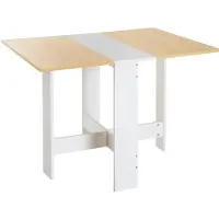 StarTech.com Table à manger - Table à manger pliante - Pour 4 à 6 personnes - 104 × 76 × 74 cm - Piètement en bois - Style moderne - Chêne
