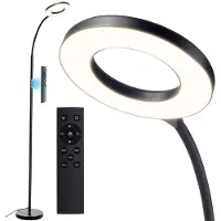 StarTech.com Lampadaire LED - BWL-FL5 - 12 W - Température de couleur réglable de 2700 à 6500 K - Intensité variable - Fonction de mémorisation - Télécommande magnétique - 110 V CA - Noir