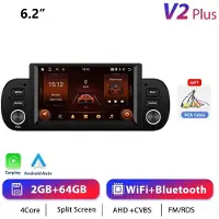 StarTech.com Autoradio pour Fiat Panda 2013-2020 - 1-DIN Android 13 avec CarPlay - Écran tactile de 15,7 cm - 2 Go de RAM, 64 Go de ROM - Navigation GPS - RDS/FM - 2 ports USB - Commandes au volant