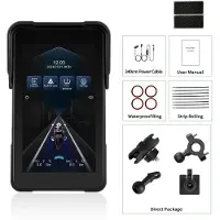 StarTech.com GPS pour moto - Écran vertical de 12,7 cm - Lecteur multimédia CarPlay - Écran amovible - Portable - Sans TPMS