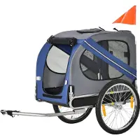 StarTech.com Remorque à vélo pour animaux de compagnie - Remorques pour chiens et chats - Transport d'animaux à vélo - Bleu