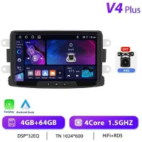 StarTech.com Autoradio Android - Écran tactile 2-DIN de 17,8 cm - Pour Renault Duster - Android 13 - 4 Go de RAM, 64 Go de ROM - MTK 1,5 GHz - 1024×600 - 4-64G 1,5 GHz