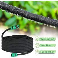 StarTech.com Tuyau goutte-à-goutte - 30 m - 12,7 mm (1/2 pouce) - Caoutchouc - Économie d'eau - Noir