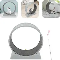 StarTech.com Roue d'entraînement pour chats - Silencieuse - Ø 80 cm - Capacité de charge : 10 kg - Pour l'intérieur - Gris