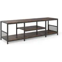 StarTech.com Meuble TV bas - Meuble TV - Pour téléviseurs jusqu'à 165 cm - Étagères ouvertes - Modèle sur pied - Structure en bois - 150 x 40 x 45 cm - Design classique