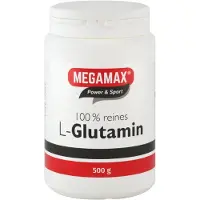 MEGAMAX Power & Sport Poudre de L-glutamine 100 % pure, 500 g de poudre