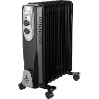 Gutfels Huile Radiateur HR32009sw bk 9 ailettes, Radiateur, Noir