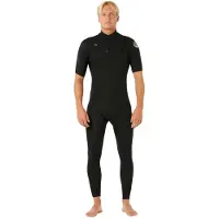 Rip Curl Dawn Patrol 22 2 Mm Short Sleeve Chest Zip Neoprene Suit Noir XL Homme