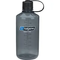 Nalgene Bouteille d'eau Sustain Tritan sans BPA, 50 % de déchets plastiques, 32 oz, goulot étroit, gris