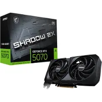 MSI RTX 5070 SHADOW 2X OC 12G, GeForce RTX 5070, 12 GB GDDR7, PCI-Express