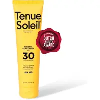 Tenue Soleil Crème Solaire Minérale SPF30 100 ml Crème Protection Solaire
