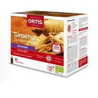 Ortis Ginseng Vitalité Bio 20 shots de 15ml
