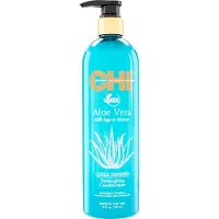 CHI Aloe Vera Curls Defined Detangling Conditioner Après-shampoing lissant pour un démêlage facile 739 ml