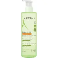 A-Derma Exoméga Control Gel nettoyant anti-rayures et émollient 500 ml