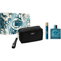 Versace Eros Eau De Parfum Set 100ml+10ml & Toiletry Bag