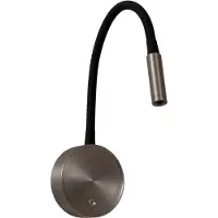 Lucide Lampe de chevet Asja Métal brossé à dimmable