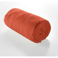 Douceur d'intérieur Drap housse - - Gaze de coton - 190x140cm - rouge