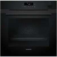 Siemens HR232GEB3, iQ300, Four à encastrer avec support vapeur, 60 x 60 cm, Deep black inox