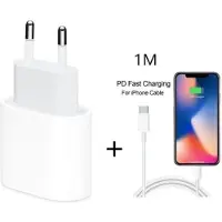 Autre Chargeur Rapide 20W + Cable USB-C Lightning pour iPhone 12-12 MINI-12 PRO-12 PRO MAX-11-11 PRO-11PRO MAX-X-XS-XR-SE