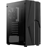 Aerocool Mecha-G-BK-v2 - Midi Tower - PC - Acrylnitril-Butadien-Styrol (ABS) - SPCC - Schwarz - ATX - micro ATX - Mini-ITX - 15,9 cm (ACCM-PV28113.11)
