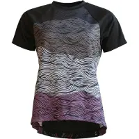 Zimtstern Femmes, Maillot de cyclisme, Braapz Shirt S/S Damen Trikot (M), Gris, Noir, M
