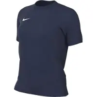 Nike Maillot de foot Dri-FIT Park VIII à manches courtes pour femmes, couleur bleu marine/blanc, modèle HV8
