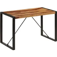 vidaXL Table de salle à manger 120 x 60 x 76 cm en bois massif