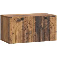 vidaXL Meuble TV mural en bois recyclé 59,5 x 31 x 30 cm