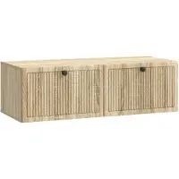 Syfax Meuble TV mural Chêne Sonoma 98 x 41 x 30 cm Bois d'ingénierie