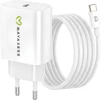Avizar Mayaxess, chargeur 20 W pour Fairphone 6 + câble USB-C de 1 m, blanc
