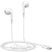 Avizar Mayaxess, écouteurs filaires USB-C avec micro pour Fairphone 5, blanc