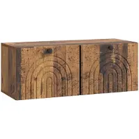 vidaXL Meuble TV mural en bois vieilli 78,5 x 31 x 30 cm