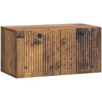 Syfax Meuble TV mural Bois ancien 59,5 x 31 x 30 cm Bois d'ingénierie
