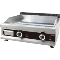 CombiSteel Plaque de cuisson à gaz avec kit de conversion en acier inoxydable 800 x 575 x 365 mm