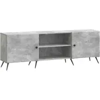 vidaXL Meuble TV 150 x 31 x 50 cm, gris béton, aggloméré