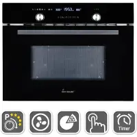 KKT Kolbe Micro onde encastrable 60 cm 44L Gril Circulation de l'air Air chaud