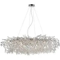 Paul Neuhaus Lustre RICICLE chromé 16xG9x40W, cristal, dimensions : 250x150x70 cm, IP20,