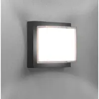 CENTURY Applique murale d'extérieur PURA LED, carrée, grise, 10 W, 4000 K, IP65