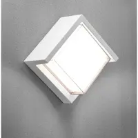CENTURY Applique murale d'extérieur PURA LED, cube blanc, 10 W, 4000 K, IP65
