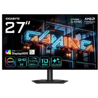 Gigabyte Écran de jeu MO27Q28GR OLED Plat, 67,3 cm (27"), 2 560 x 1 440 QHD, 0,03 ms, inclinaison/rotation/réglage en hauteur, pivot, HDMI, DP, USB, haut-parleurs