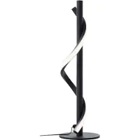 Brilliant Lampe de table LED noire EUNICE |Lampe de table 40cm de hauteur | 6,5W 700 lumens 4000 Kelvin | Métal/plastique