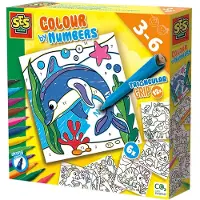 SES Creative SES Coloriage par numéros - Stylos à prise triangulaire