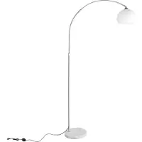 CCLIFE LED lampe à arc lampe sur pied lampe de salon blancheE27, Couleur:Blanc ,hauteur réglable 145-220cm