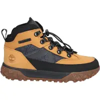 Timberland pour garçon. TB1A649C2311 GreenStride Motion 6 bottines en cuir marron (33), Plat, Lacets, Casuel, De plein air, mode enfantine