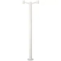 Ideal Lux Socle d'éclairage extérieur Clio MPT2 Bianco 249506 E27 2x60W IP44 57,5 cm blanc