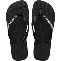 Havaianas Brasil Logo Flip Flops Noir EU 45-46