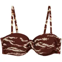 We fashion Hauts de bikini crème / rouge foncé