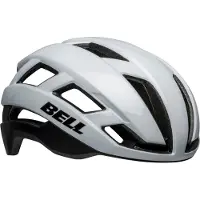 Bell Falcon XR LED Mips Fahrradhelm matte/gloss white/black 23 L Weiss