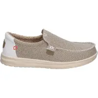 HeyDude pour homme. HD40124 Mocassins Mikka Tressé beige (43), Tissu, Plat, Lacets, Casuel